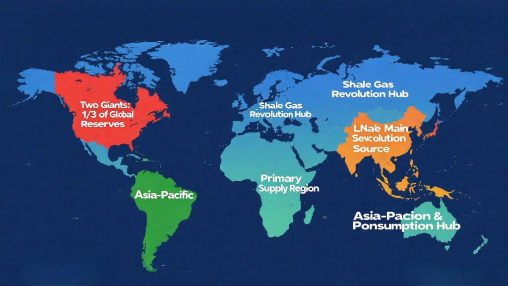 Natural gas distribution map