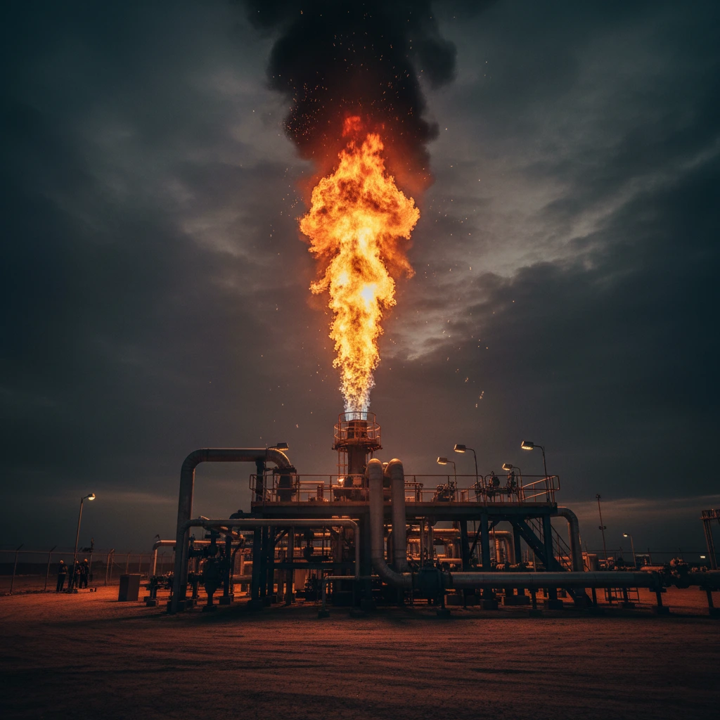 Flaring of associated gas