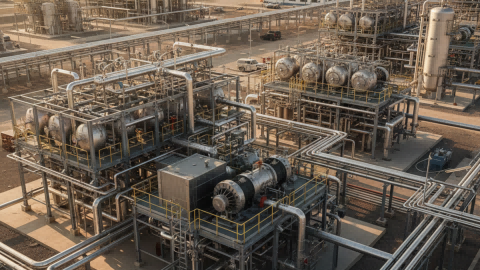 Gas Recovery Retrofit Solutions for Existing Oil & Gas Facilities 5 Existing oil and gas facility showcasing gas recovery challenges