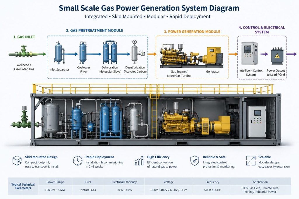 Small-Scale Gas Power Generation for Stranded Gas 6 small scale gas power generation system diagram
